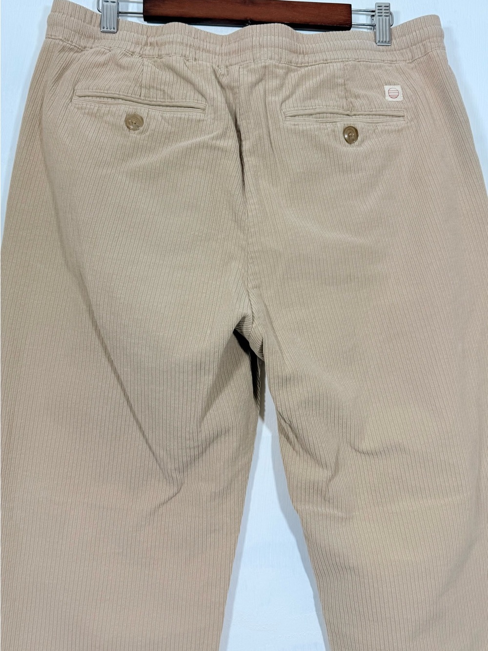 Marine Layer Men's Corduroy Drawstring Pants - Beige - Picture 4 of 13